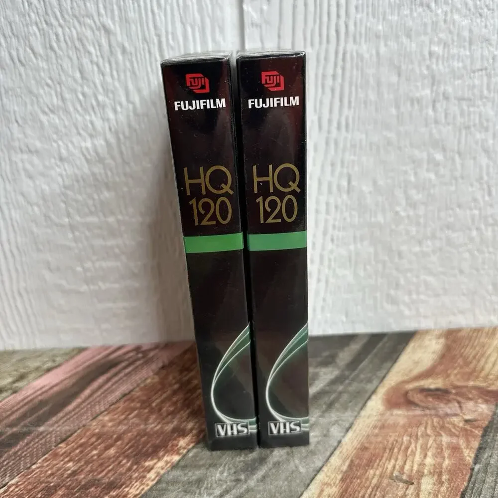 Fujifilm HQ T-120 Blank VHS Tape Qnty 2